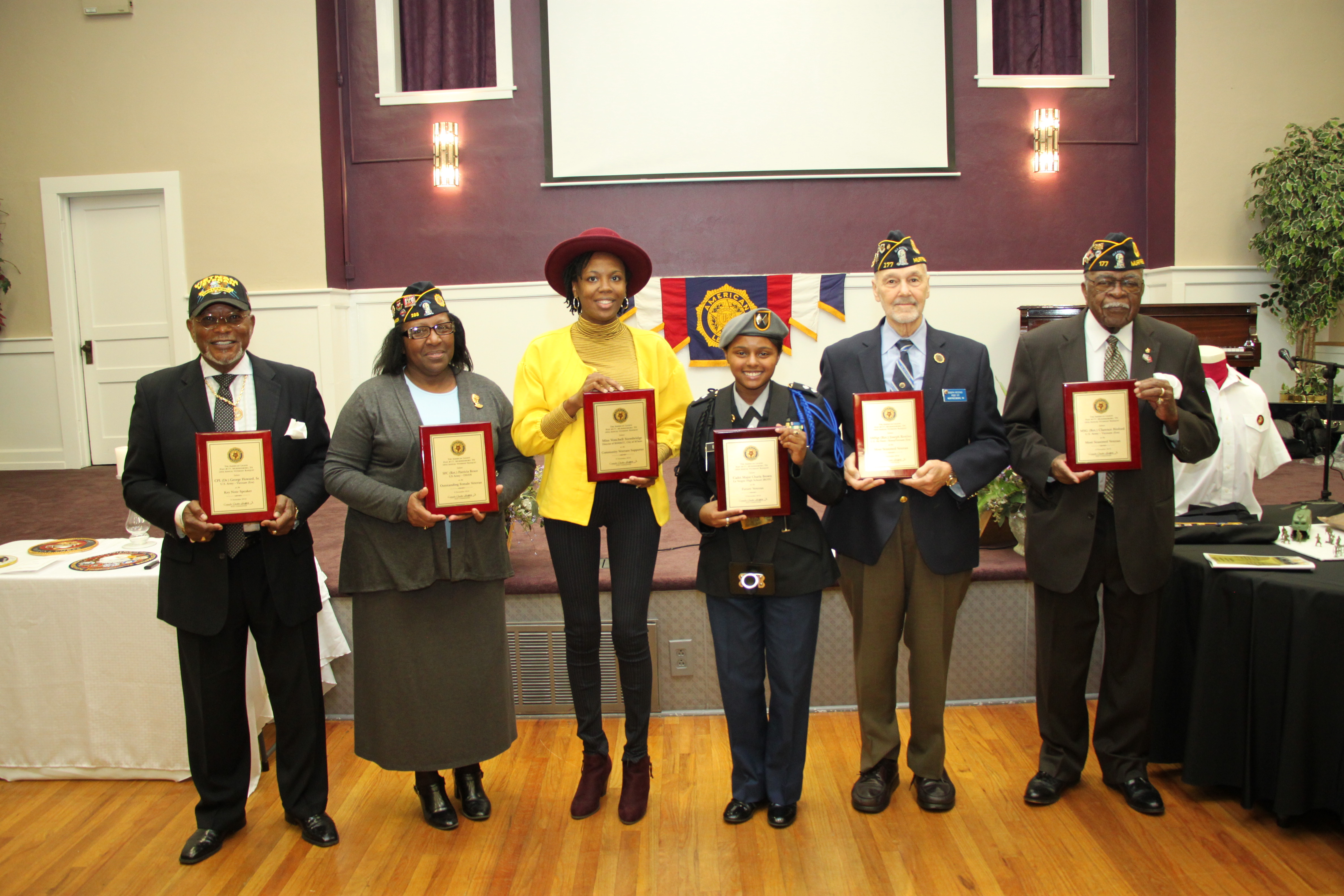 10th Annual Veterans Banquet Award Recipients